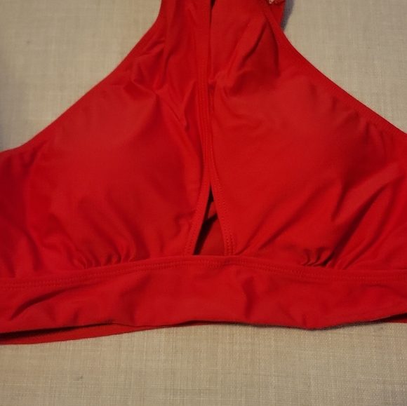 Red Racerback Bikini Top - Picture 2 of 8